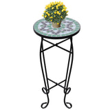 Vidaxl Bee Table Mosaic Green and White