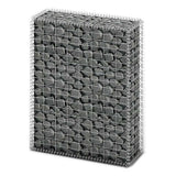 Vidaxl Schans Korb mit Deckel 100x80x30 cm verzinkter Draht