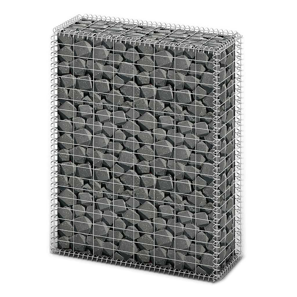 Vidaxl Schans Basket con coperchi da 100x80x30 cm galvanizzato