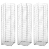 VIDAXL 3-teiliger Schans Korbset 25x25x100 cm verzinkter Draht