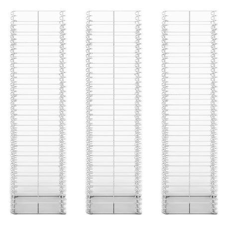 VIDAXL 3-teiliger Schans Korbset 25x25x100 cm verzinkter Draht