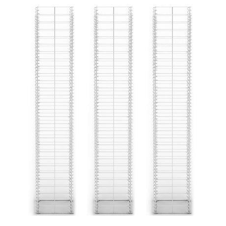 Vidaxx 3-teiliges Gabionen-Set 25x25x150 cm verzinkter Draht