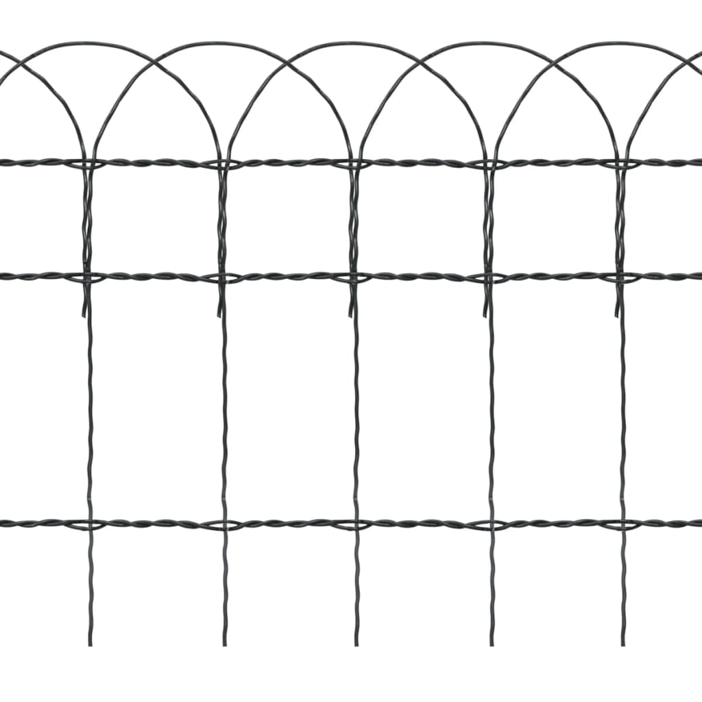 Vidaxl Border separation 10x0.4 m powder -coated iron