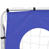 Vidaxl fodboldmål med målvæg høj -kvalitet 240x92x150 cm stål