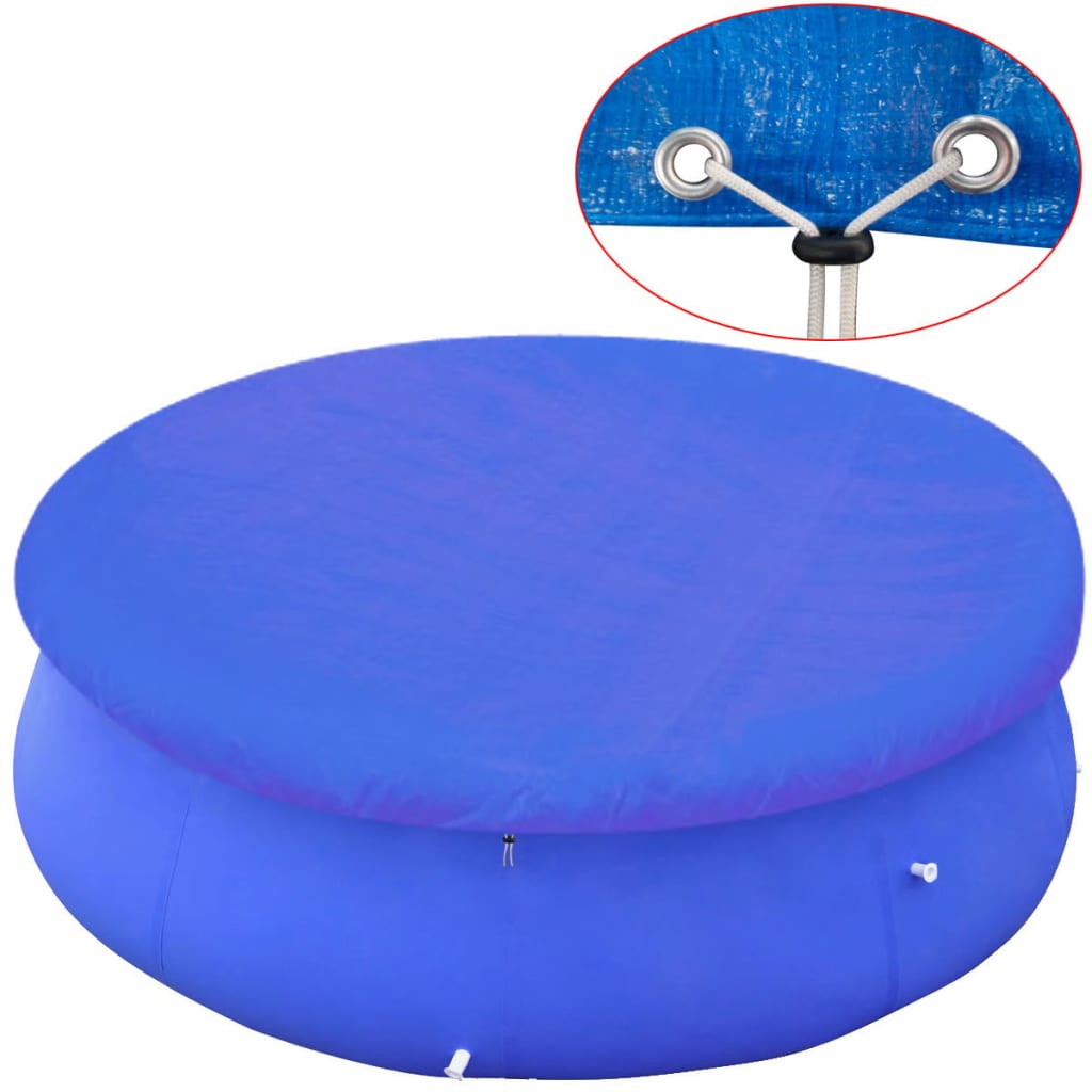 VIDAXL -Poolabdeckung für 300 cm über gemahlenem Schwimmbad rund