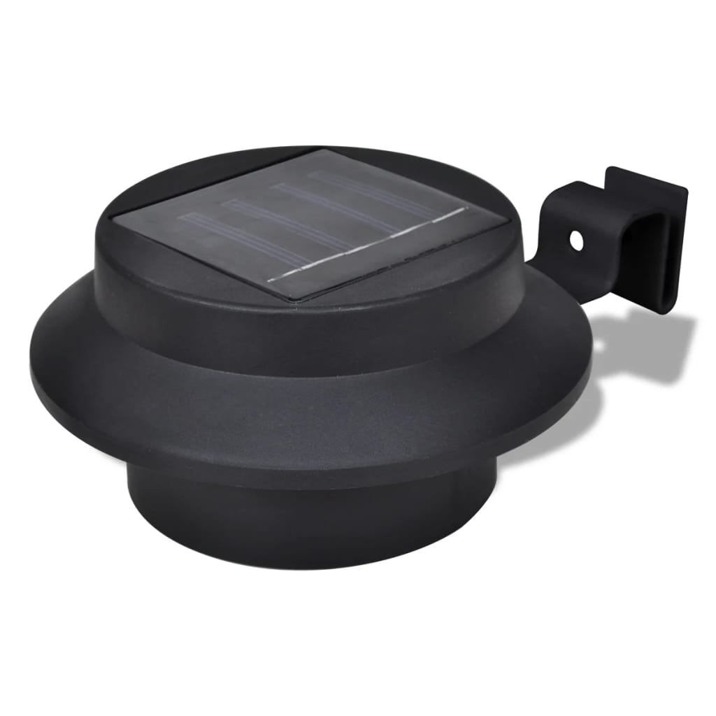 Vidaxl Solar Outdoor -Lampe Set 6 Teile schwarz