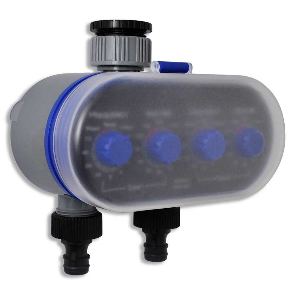 Vidaxl Electricbewässerungswasser -Timer (2 Ausgänge)