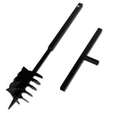 VIDAXL MORDE BRACHE mit Griff und Schraubenkopf 180 mm (schwarz)