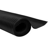 Vidaxl gummi anti-slip gulvmåtte 5x1m bred ribben