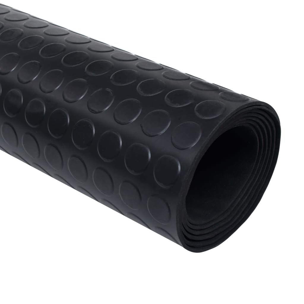 Vidaxl gummi anti-glidende gulvmatte 2x1m prikker