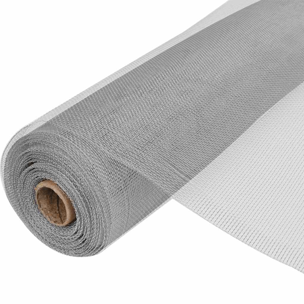 Vidaxl Mesh 100x1000 cm Aluminium silberfarben