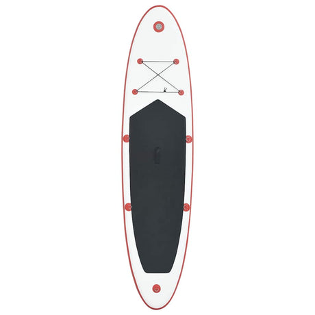 Vidaxl Stand Up Paddleboard Set aufblasbare Rot und Weiß