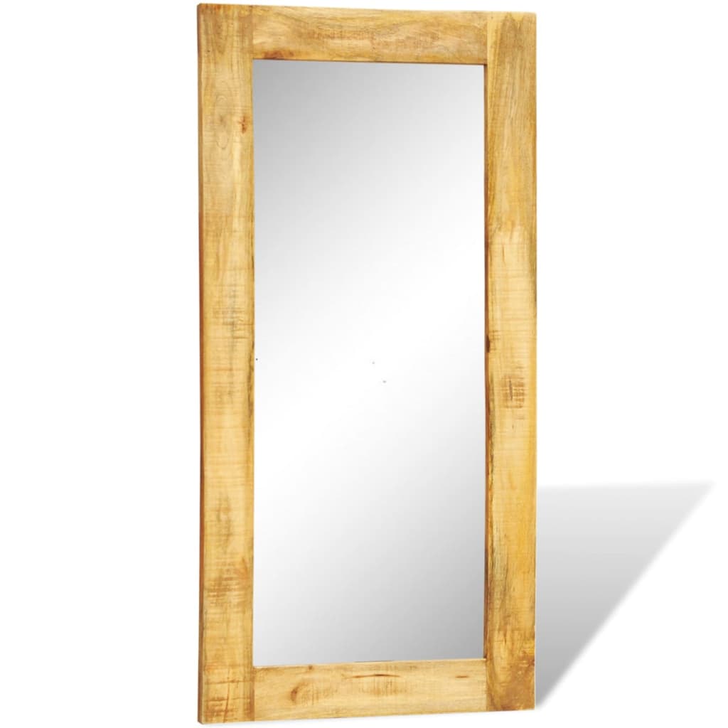 Vidaxl Wall Mirror i massivt træ ramme 120x60 cm