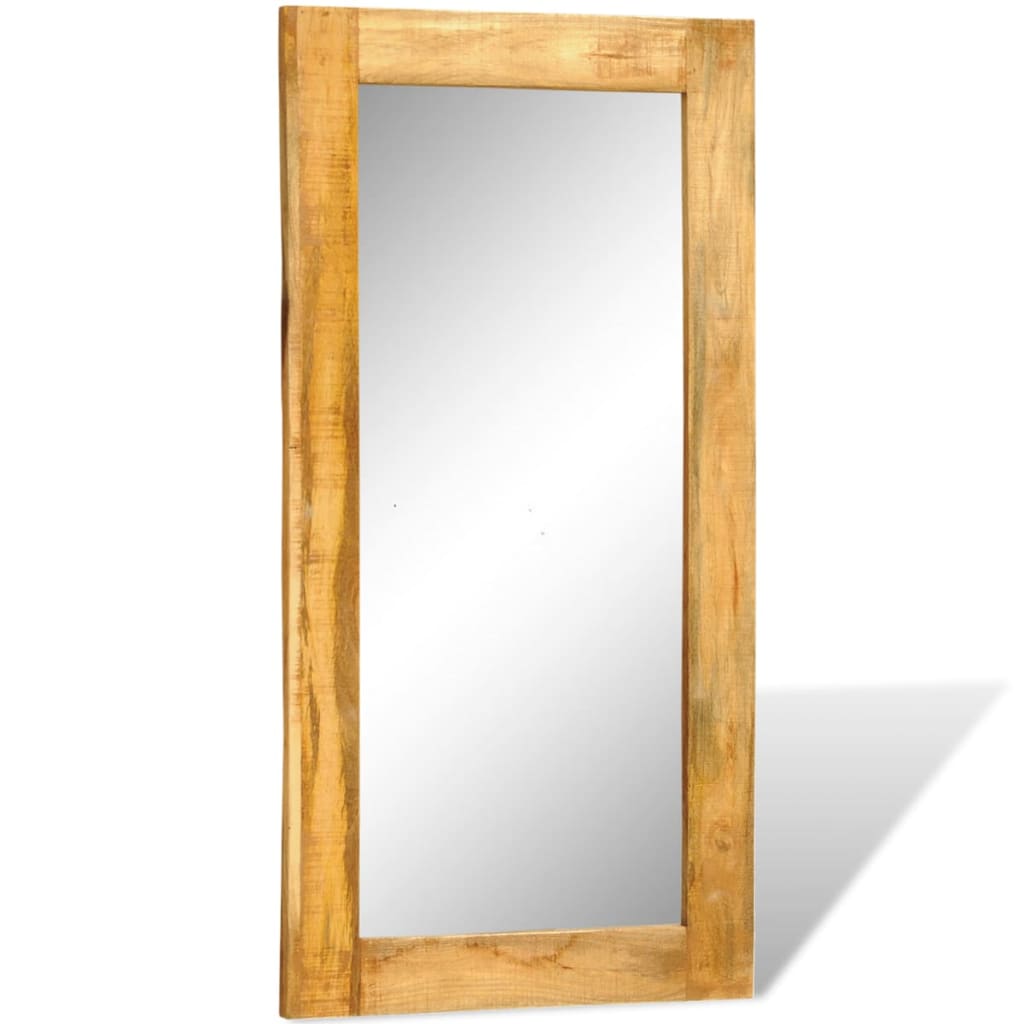 Vidaxl Wall Mirror i massivt træ ramme 120x60 cm