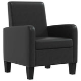 Vidaxl fauteuil kunstleer zwart
