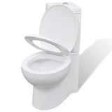 Vidaxl toilet corner model ceramic white