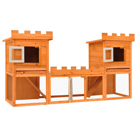 Vidaxl Kaninchen -Loft doppelt groß