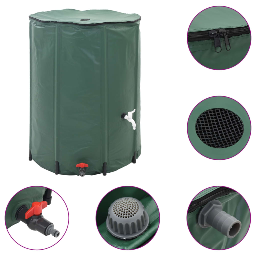 VIDAXL FALTBERABERWASSER TANK 250L (grün)