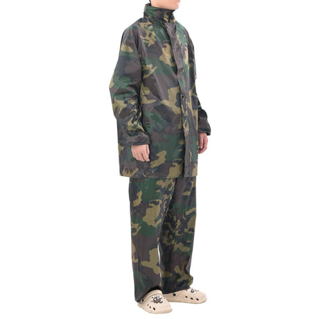 Vidaxl regenpak 2-delig met capuchon (heren camouflage maat xl)