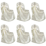 Vidaxl Hochzeitsstuhl Cover Creme (6 Stücke)