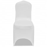 Vidaxl Stuhl Cover Stretch White (6 Stücke)