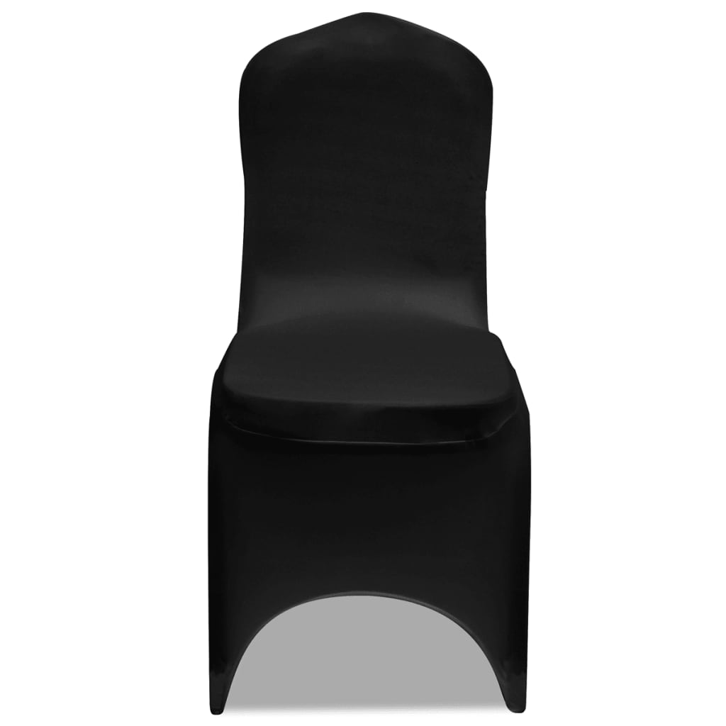 Couverture de chaise vidaxl stretch noir (6 pièces)