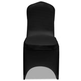 Couverture de chaise vidaxl stretch noir (6 pièces)