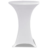 Vidaxl Stand Table Couvercle Stretch Ø60 cm blanc (2 pièces)