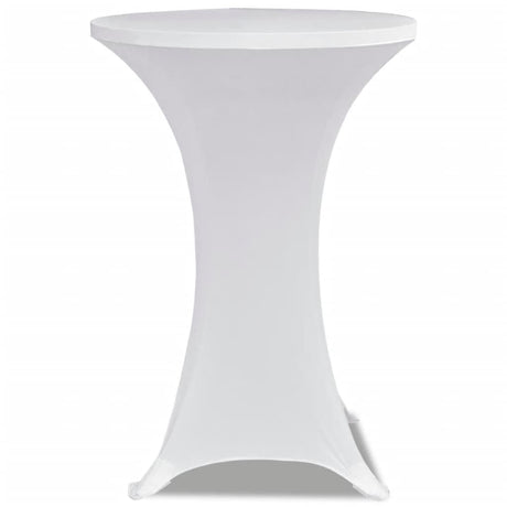 VIDAXL STIBLE TABEL COUNDE DEST Ø70CM Weiß (2 Stücke)