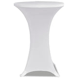 VIDAXL STIBLE TABEL COUNDE DEM Ø80CM Weiß (2 Stücke)
