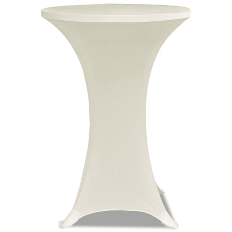 VIDAXL STIBLE Tischabdeckung Ø60cm Creme (2 Stücke)