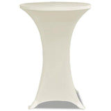 VIDAXL STIBLE TABEL COUND Ø80cm Sahne (2 Stücke)