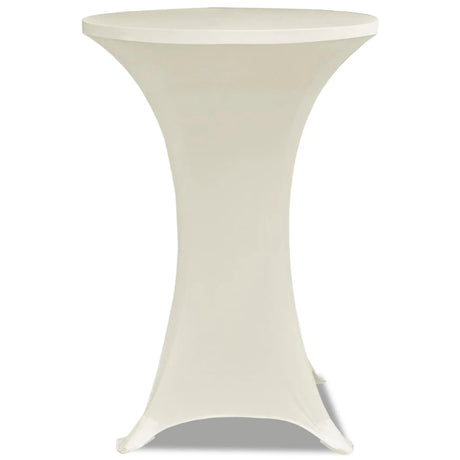VIDAXL STIBLE TABEL COUND Ø80cm Sahne (2 Stücke)