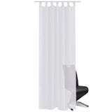 Vidaxl Vorhang weiß 140x245 cm (2 Stücke)