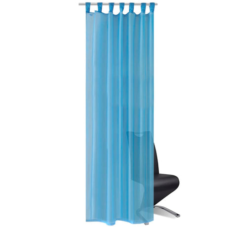 Vidaxl Vorhang türkis 140x175 cm (2 Stücke)