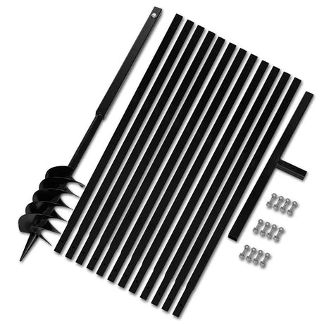 VIDAXL MORESTAHRE mit Griff 120 mm und Erweiterungen 13 m (Stahl)