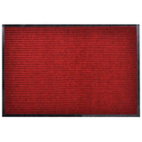 Vidaxl deurmat 90x120 cm pvc rood