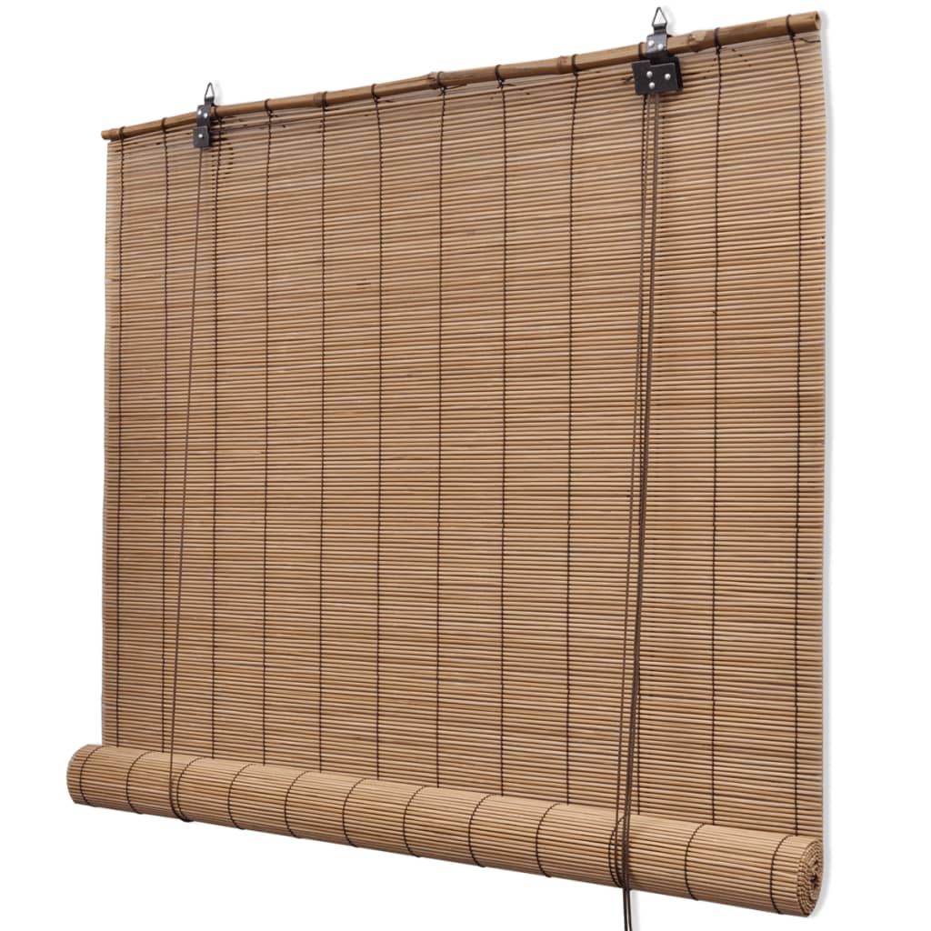 Vidaxl Roller Blind 120x160 cm Bamboo Brown