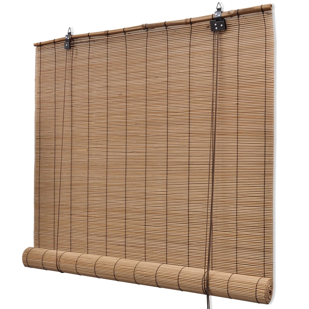 Vidaxl Roller blind 140x160 cm bamboo brown