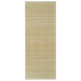 Vidaxl tapis rectangulaire 80x200 cm bambou naturel