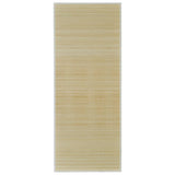 Vidaxl Teppich rechteckig 80x300 cm Bambus natürlich