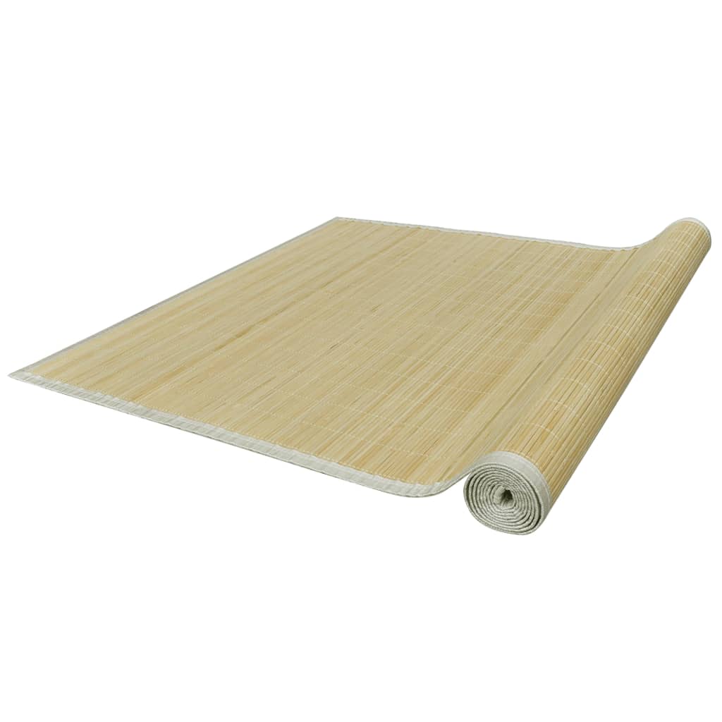 Vidaxl tappeto rettangolare 150x200 cm Bamboo naturale