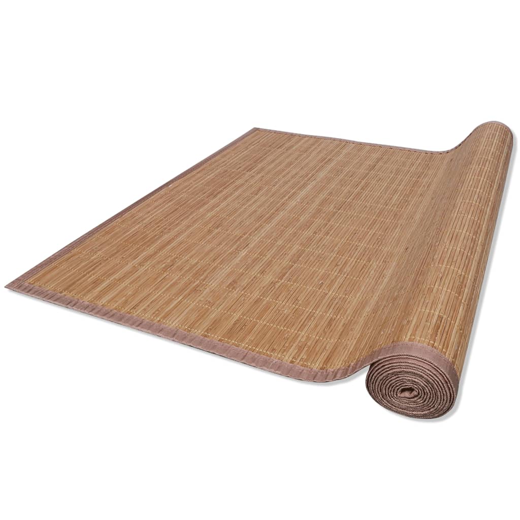 Vidaxl Teppich rechteckig 80x300 cm Bambusbraun