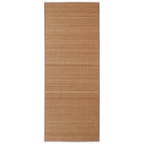 Vidaxl tappeto rettangolare 120x180 cm Bamboo marrone