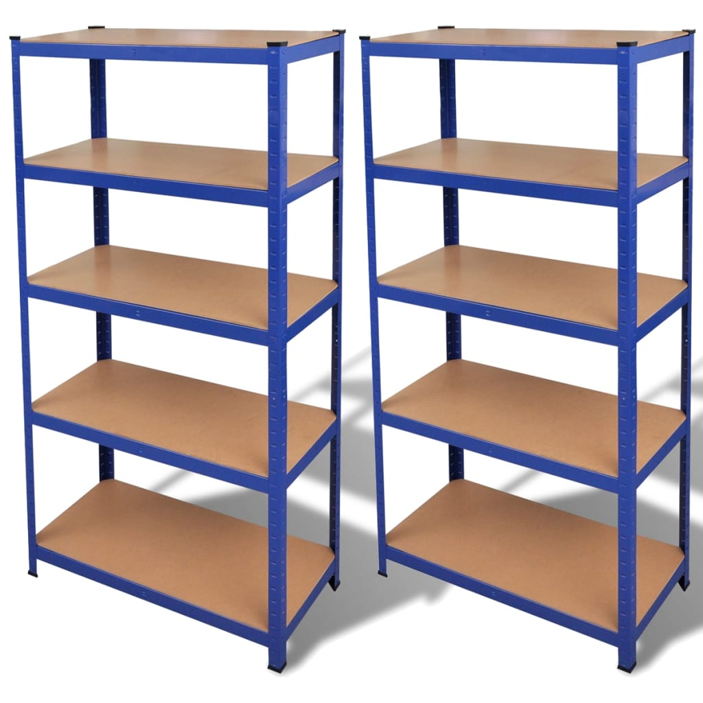 Rack di archiviazione Vidaxl 2 St Blue