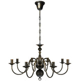 Vidaxl Kronleuchter Black Metal 8 x E14 Lampen