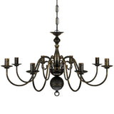 Vidaxl Kronleuchter Black Metal 8 x E14 Lampen