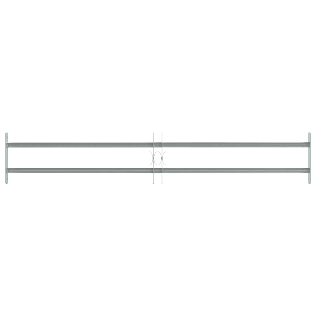 VIDAXL-Fensterschutzschutz mit 2 Cross-Rods 1000-1500 mm einstellbar