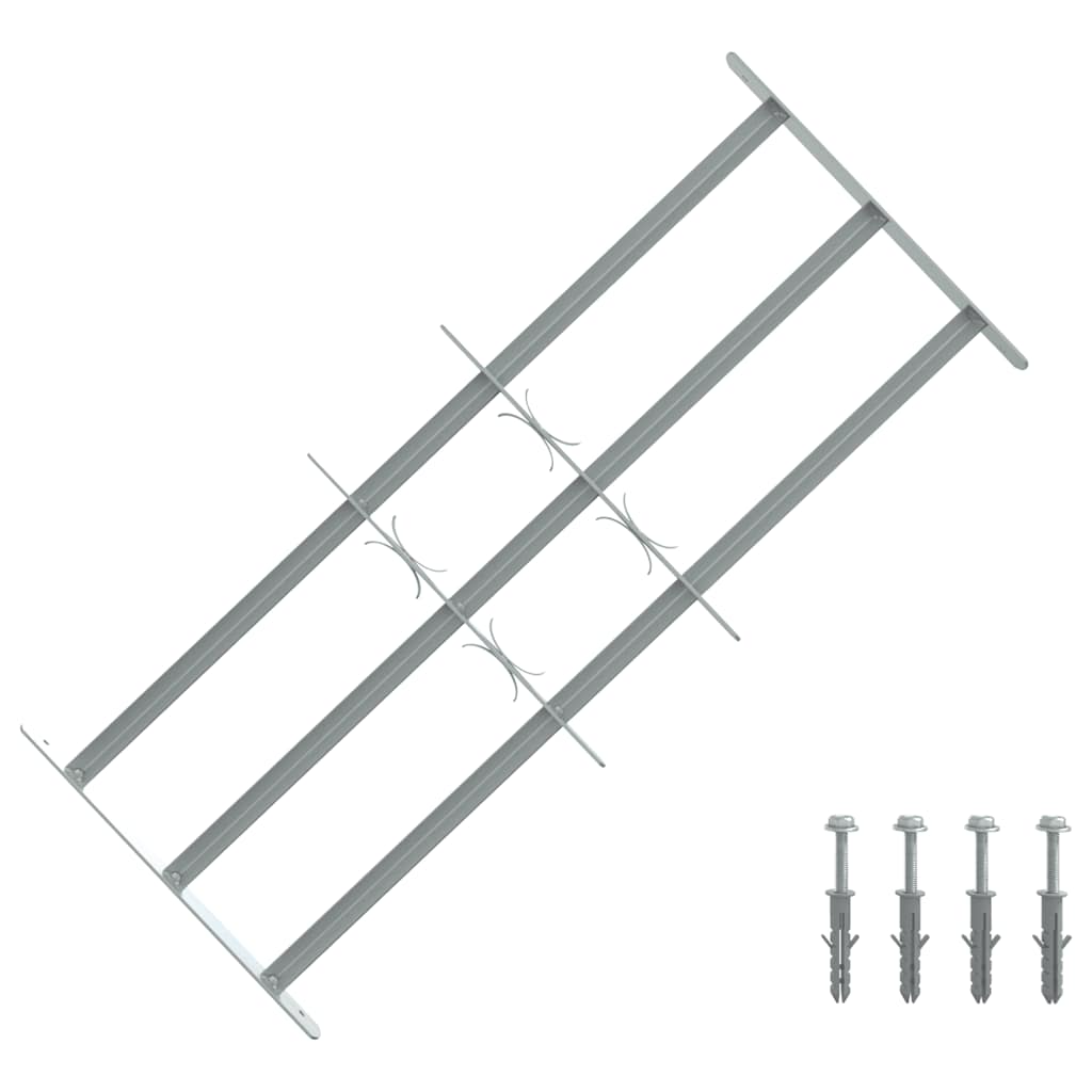 VIDAXL-Fensterschutzschutz mit 3 Cross-Rods 700-1050 mm einstellbar