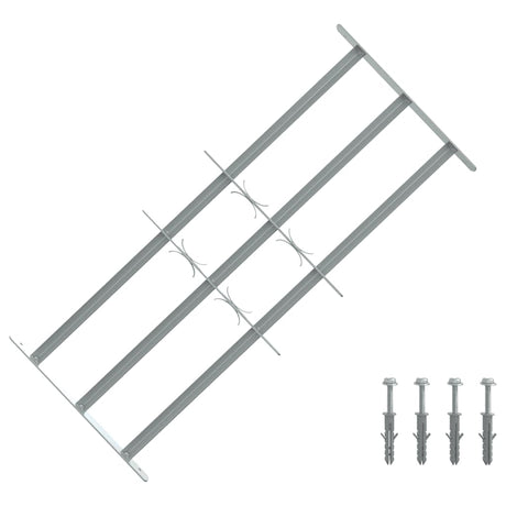 VIDAXL-Fensterschutzschutz mit 3 Cross-Rods 700-1050 mm einstellbar